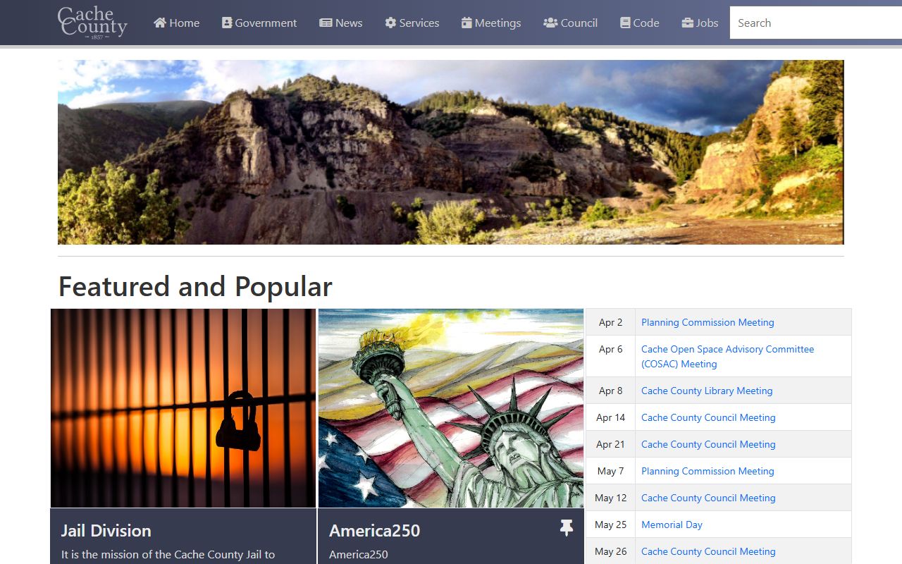 Cache County white pages official website