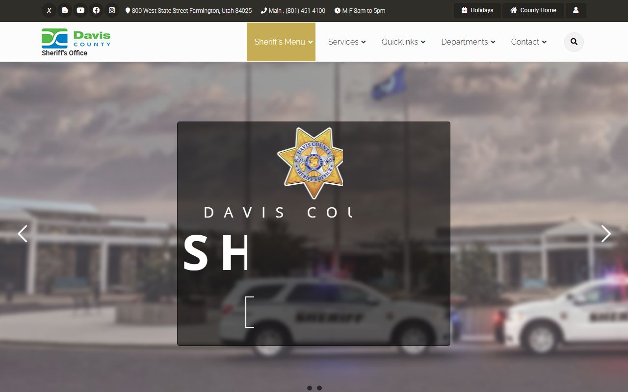 Davis County Sheriff white pages inmate search