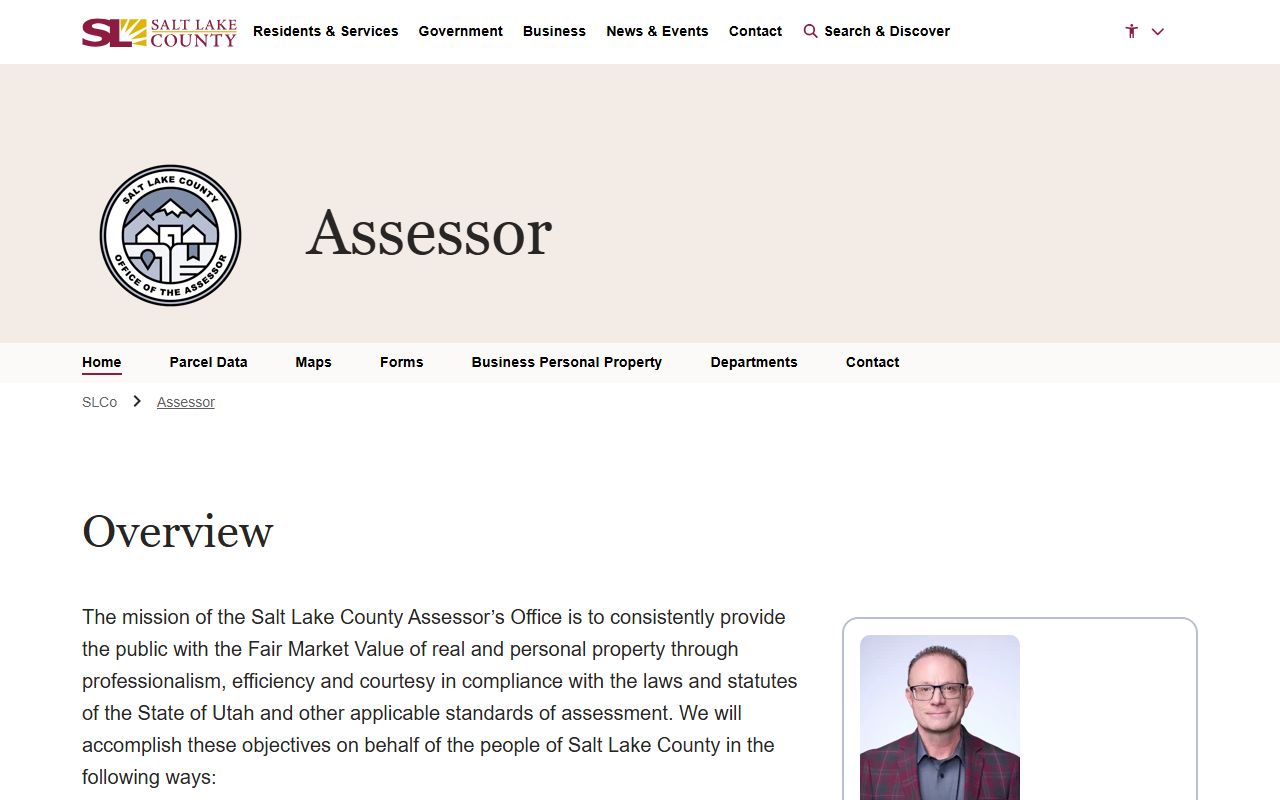 Salt Lake County Assessor white pages property search