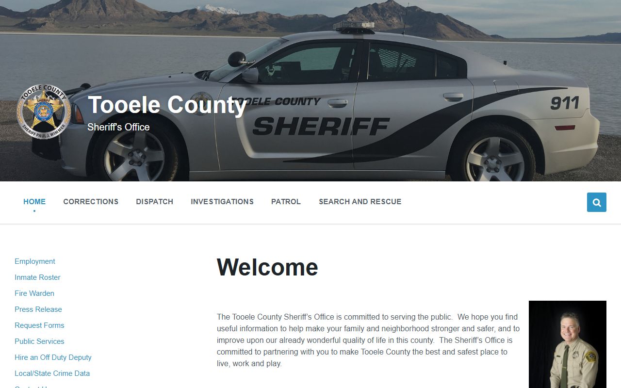 Tooele County white pages Sheriff office website